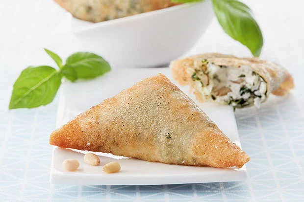 Ziegenk&auml;se Samosa