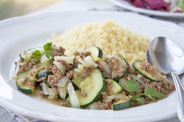 Faschierte Pfanne mit Couscous