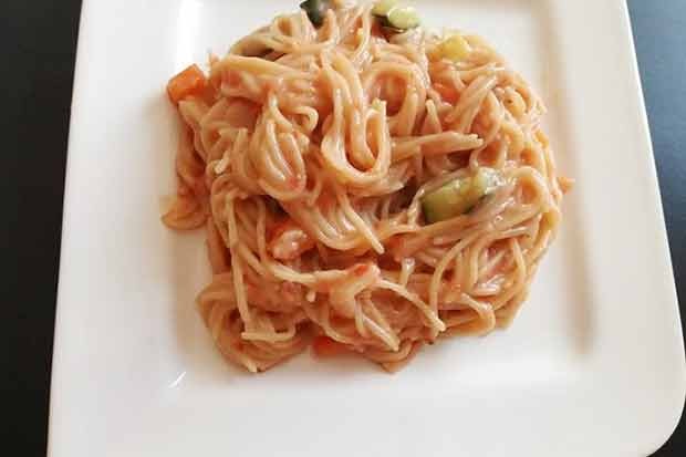 One Pot Pasta mit Mozzarella