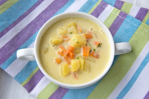 Kartoffelsuppe mit Rahm