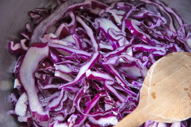Einfacher Rotkrautsalat