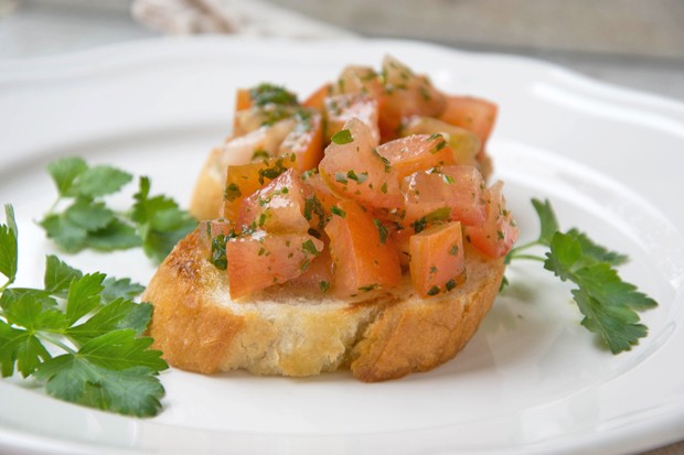 Tomaten-Knoblauch Bruschetta