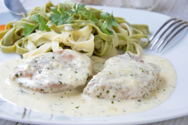 Schweinsmedaillons in Bierrahmsauce