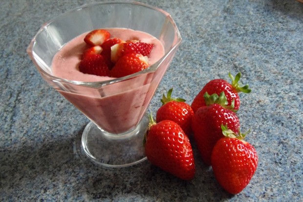 Schnelles Erdbeerdessert