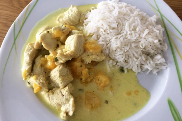 Puten-Pfirsich-Curry