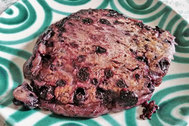 Pancakes mit Heidelbeeren