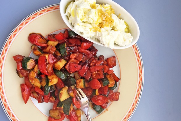Ratatouille mit Mozzarella