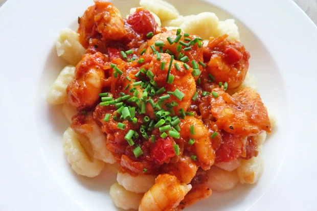 Gnocchi in Shrimps-Tomatensoße