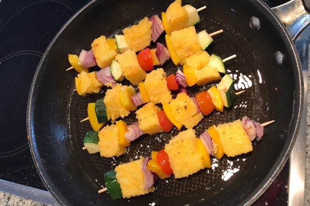 Gemüse Polenta Spiesse