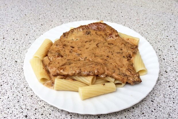Pilzschnitzel mit getrockneten Pilzen