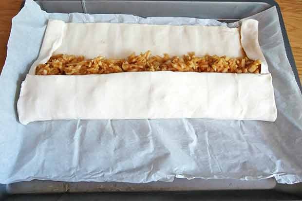 Einfacher Apfel-Birnen-Strudel