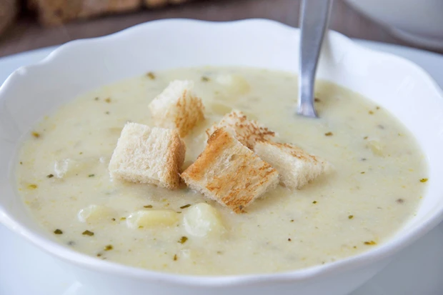 Erd&auml;pfelrahmsuppe