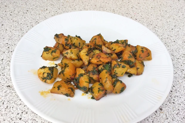 Barbecuekartoffel mit B&auml;rlauch