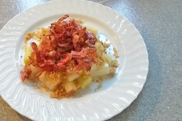Spargel mit Speck und Knoblauchbr&ouml;sel