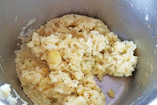 Geselchter Sauerkraut Kartoffelhaube Auflauf