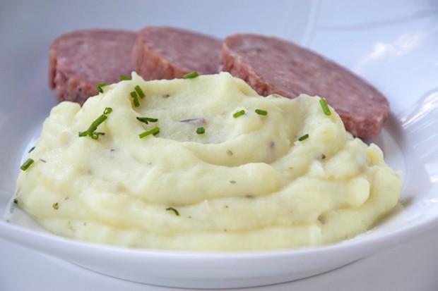 Erdäpfel-Bohnen Püree