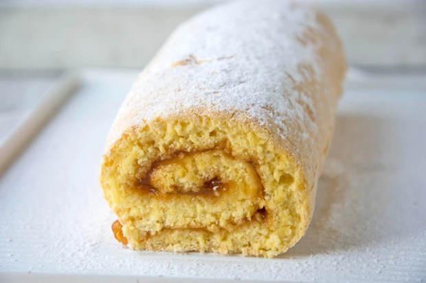 Einfache Marmeladenrolle