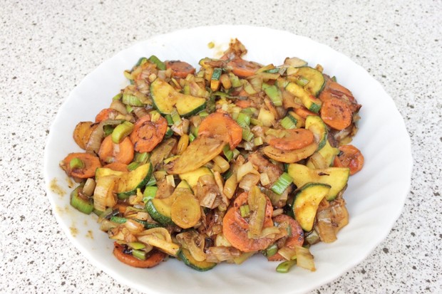 Wintergemüse aus dem Wok