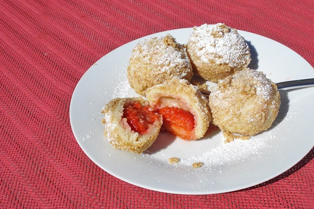 Erdbeerknödel