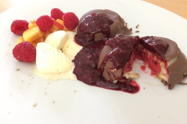 Vulkanberge mit Eis