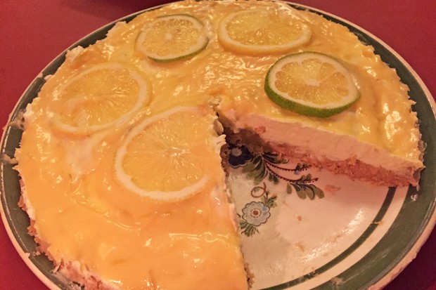 Zitronen-Limetten-Cheesecake ohne Backen