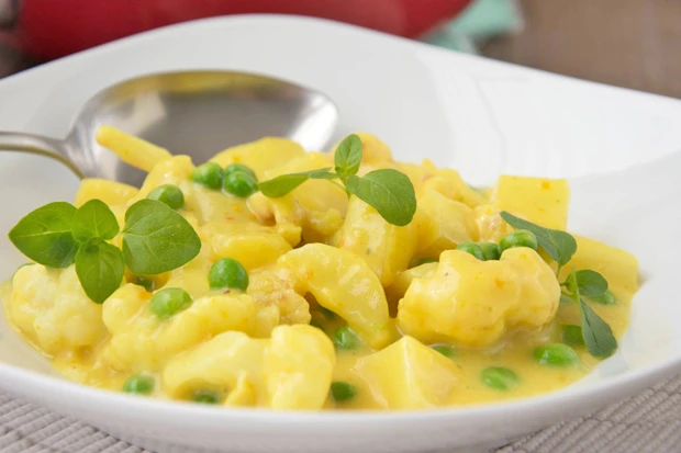 Karfiol in Currysauce