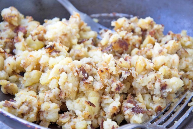 Einfacher Kartoffelschmarren - Rezept