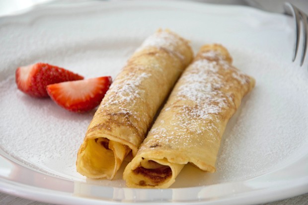 Nutella Erdbeer Palatschinken