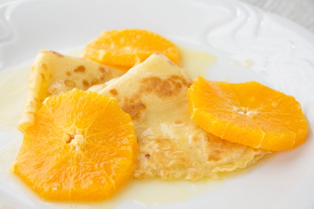 Orangen-Crepes