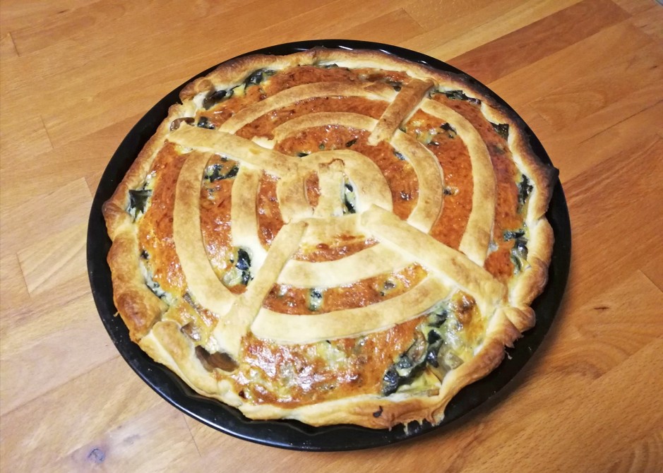 Mangoldquiche mit Champignons