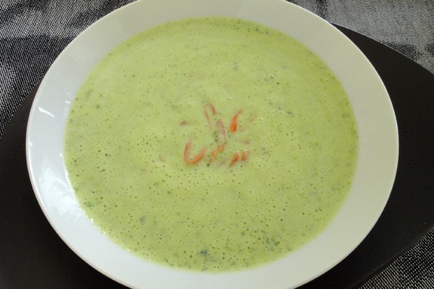 Kartoffelsuppe mit Lachs