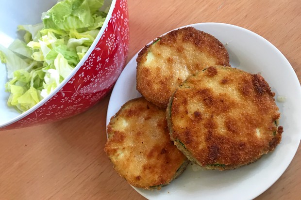 Panierter Zucchini