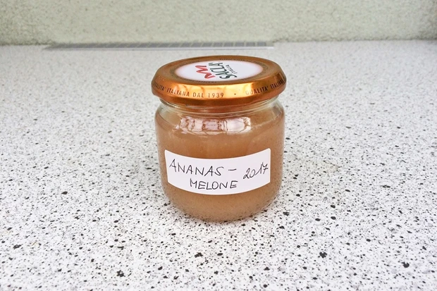 Ananas-Melonen-Konfitüre