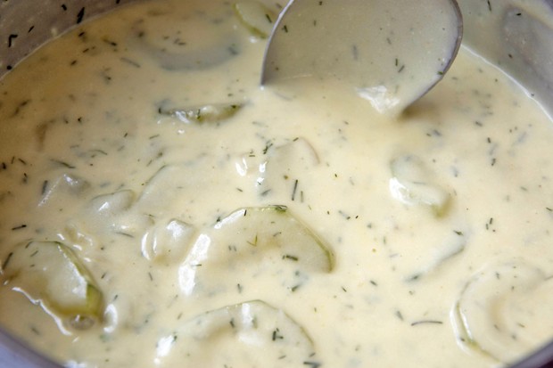 Gurken-Dill Ragout