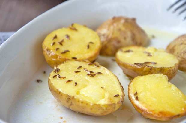 Backofen-Kartoffelhälften