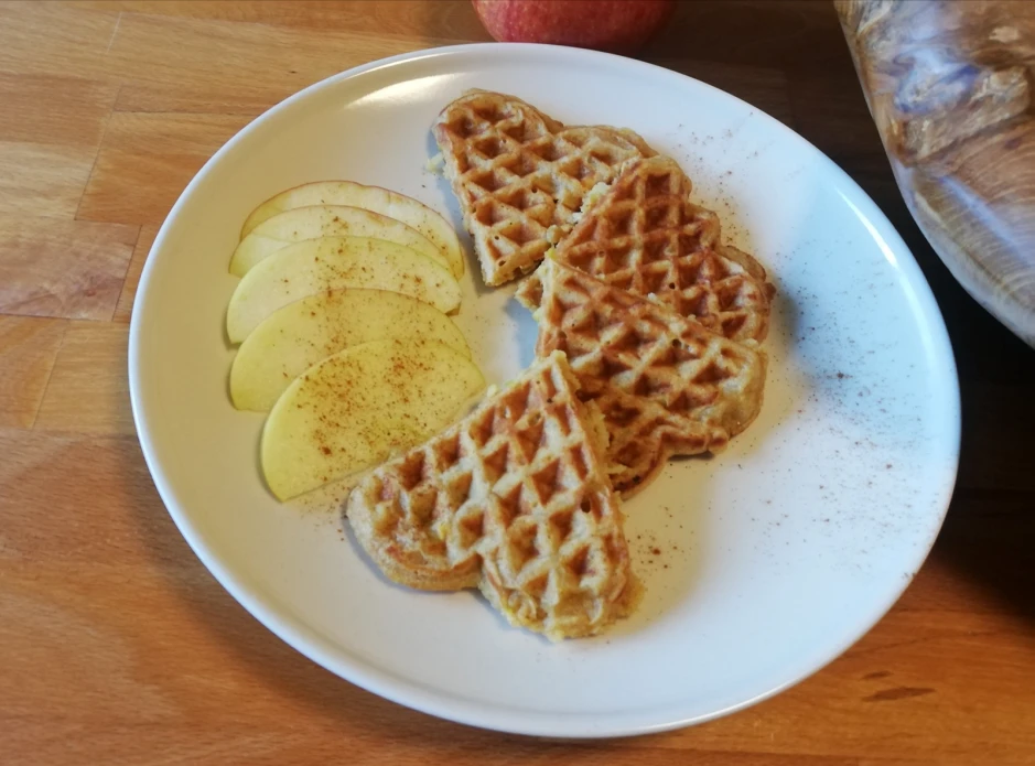 Apfel-Waffeln