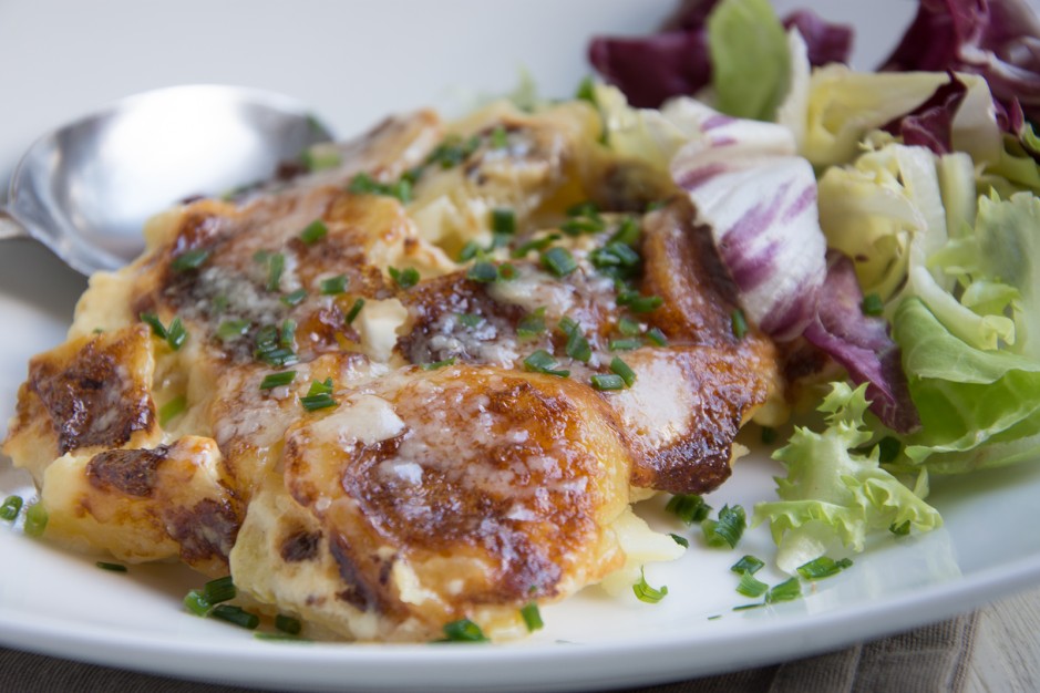 Kartoffel - Kohlrabi Gratin