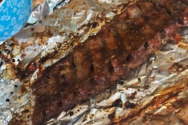 Spareribs mit Ciabatta Brot