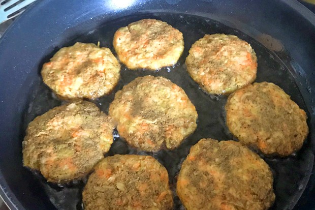 Zucchini-Karotten-Kartoffel-Puffer