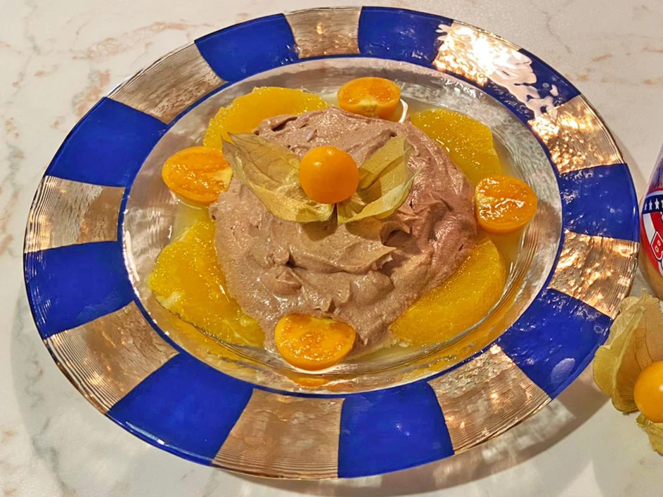 Orangen-Schoko-Dessert