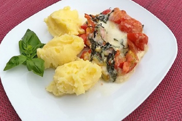 Dorsch-Filet mit Mozzarella
