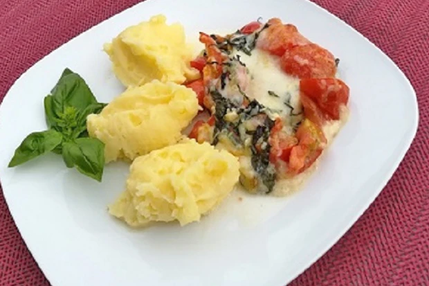 Dorsch-Filet mit Mozzarella