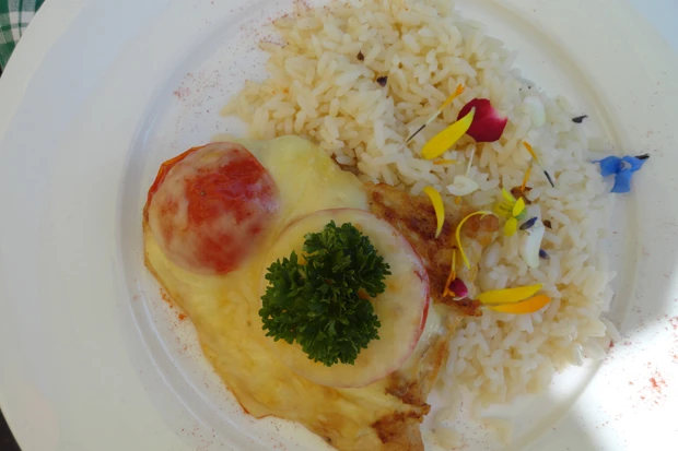 Überbackene Putenschnitzel