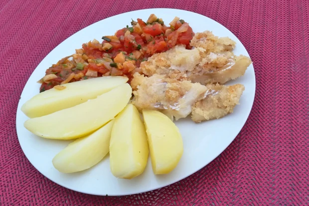 Dorschfilet mit Tomaten