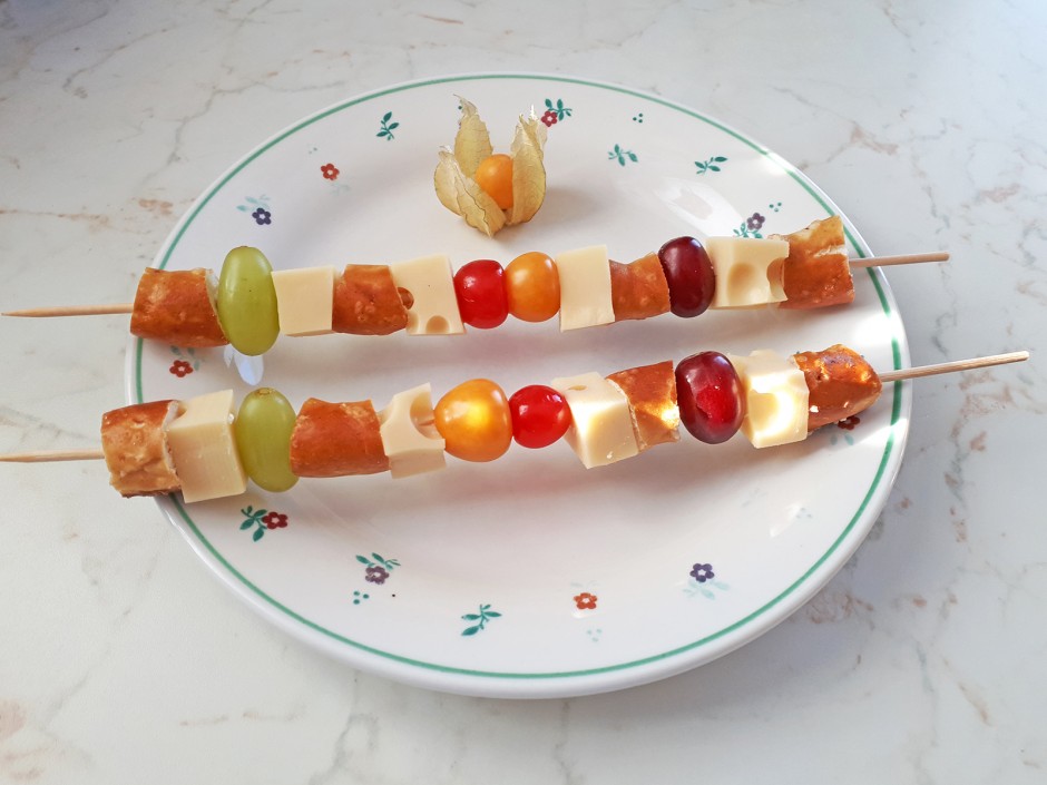 Laugenbrezel-Spieße