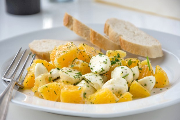 Mozzarella - Orangen - Salat