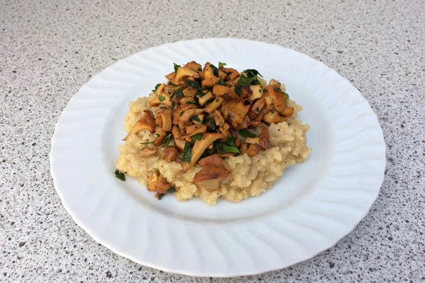 Risotto mit Eierschwammerln