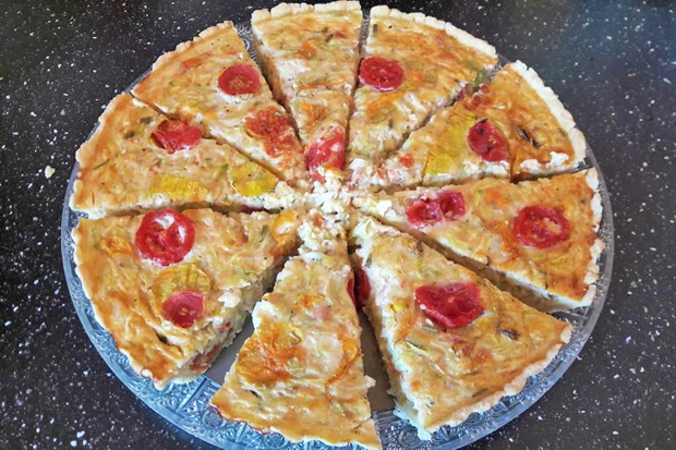 Schafsk&auml;se-Quiche
