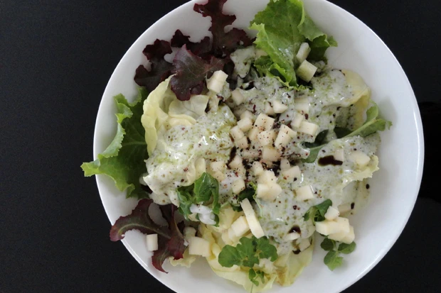 Apfel-Kürbiskernöl-Dressing