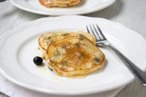 Vegane Heidelbeer-Pancakes